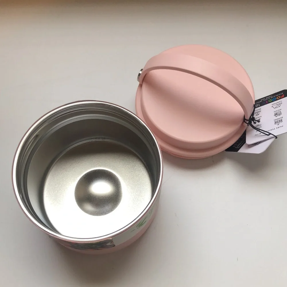 New Drink Water Bottle & Thermos Pink Matching Stainless Steel Lunchbox Set - Picture 13 of 13